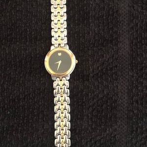 Movado Ladies Museum style Two Toned Watch
